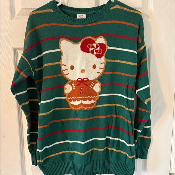 Hello Kitty by Sanrio XL Gingerbread Holiday Sweater Christmas Knit - Picture 2 of 5